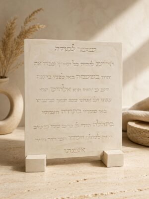 תבנית סיליקון למזמור לתודה - עיצוב מלבן קלאסי