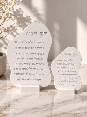 תבנית סיליקון למזמור לתודה - עיצוב אמורפי מודרני
